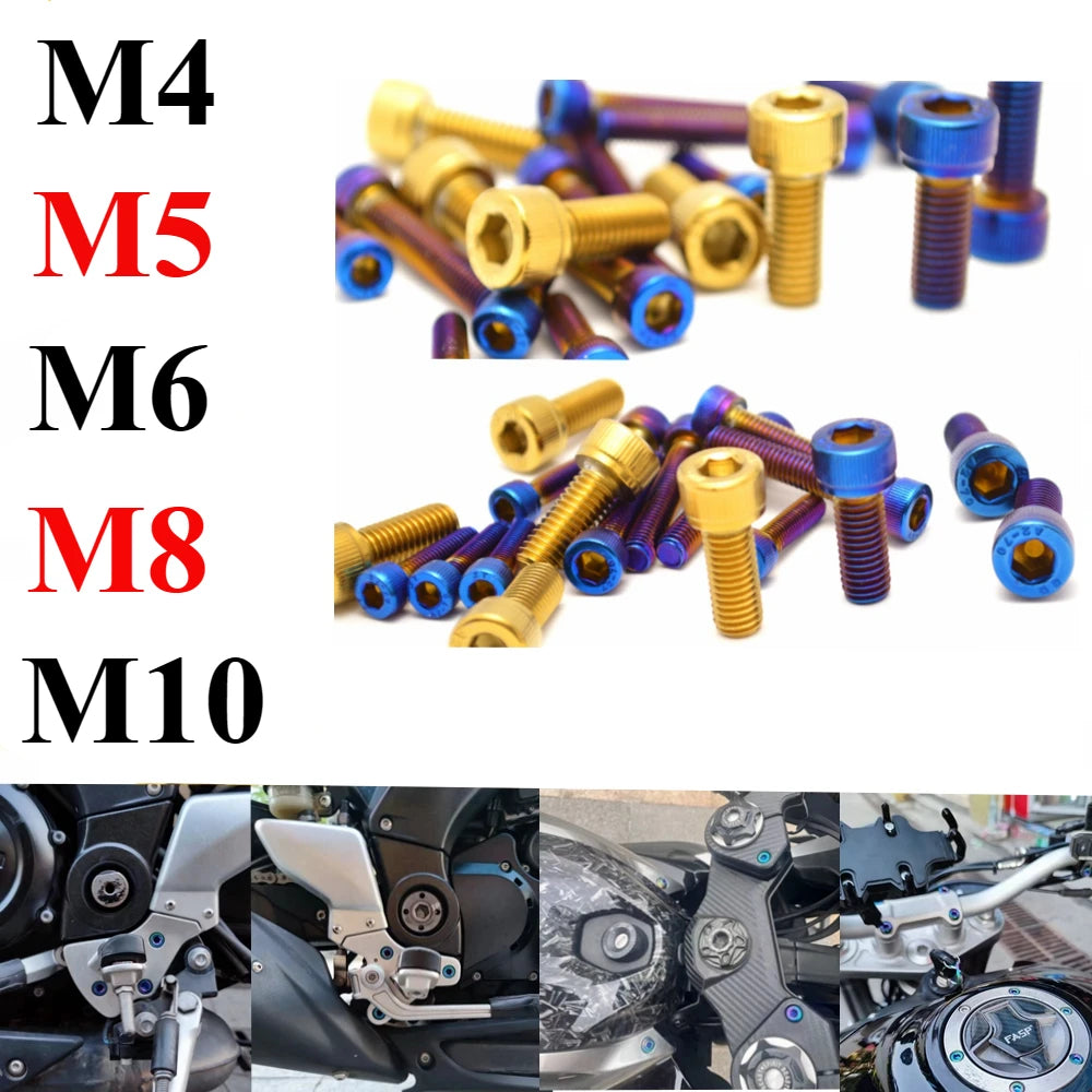 M4 M5 M6 M8 m10 Titanium Bolts